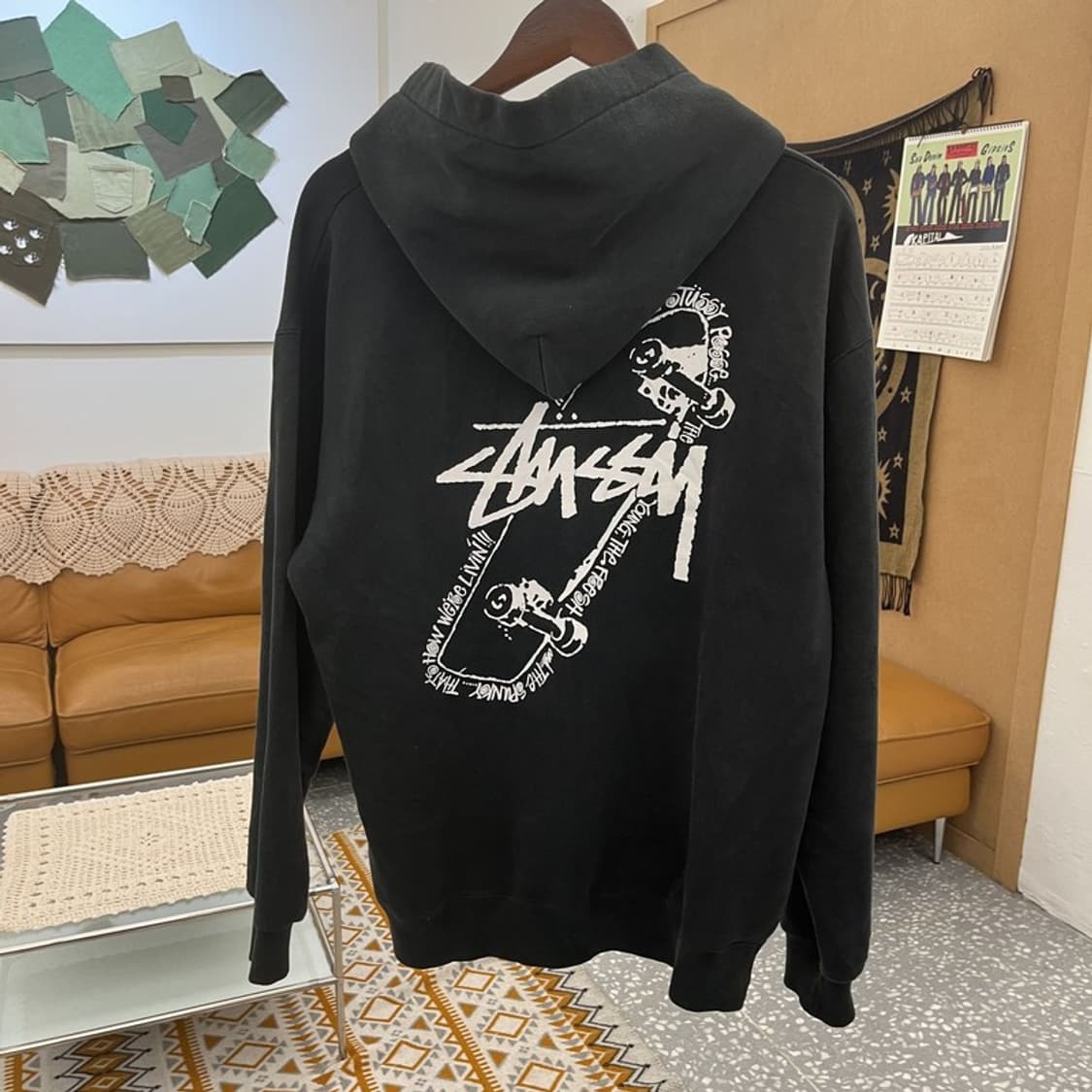 스투시 스트릿 빅 사운드 집 프린팅 후드티 L C11002 상품이미지4