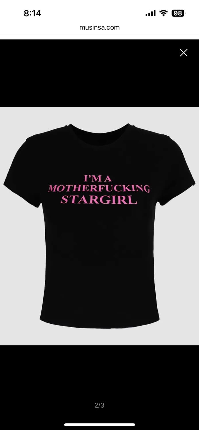 배드블러드 Stargirl 숏슬리브 슬림핏 상품이미지2