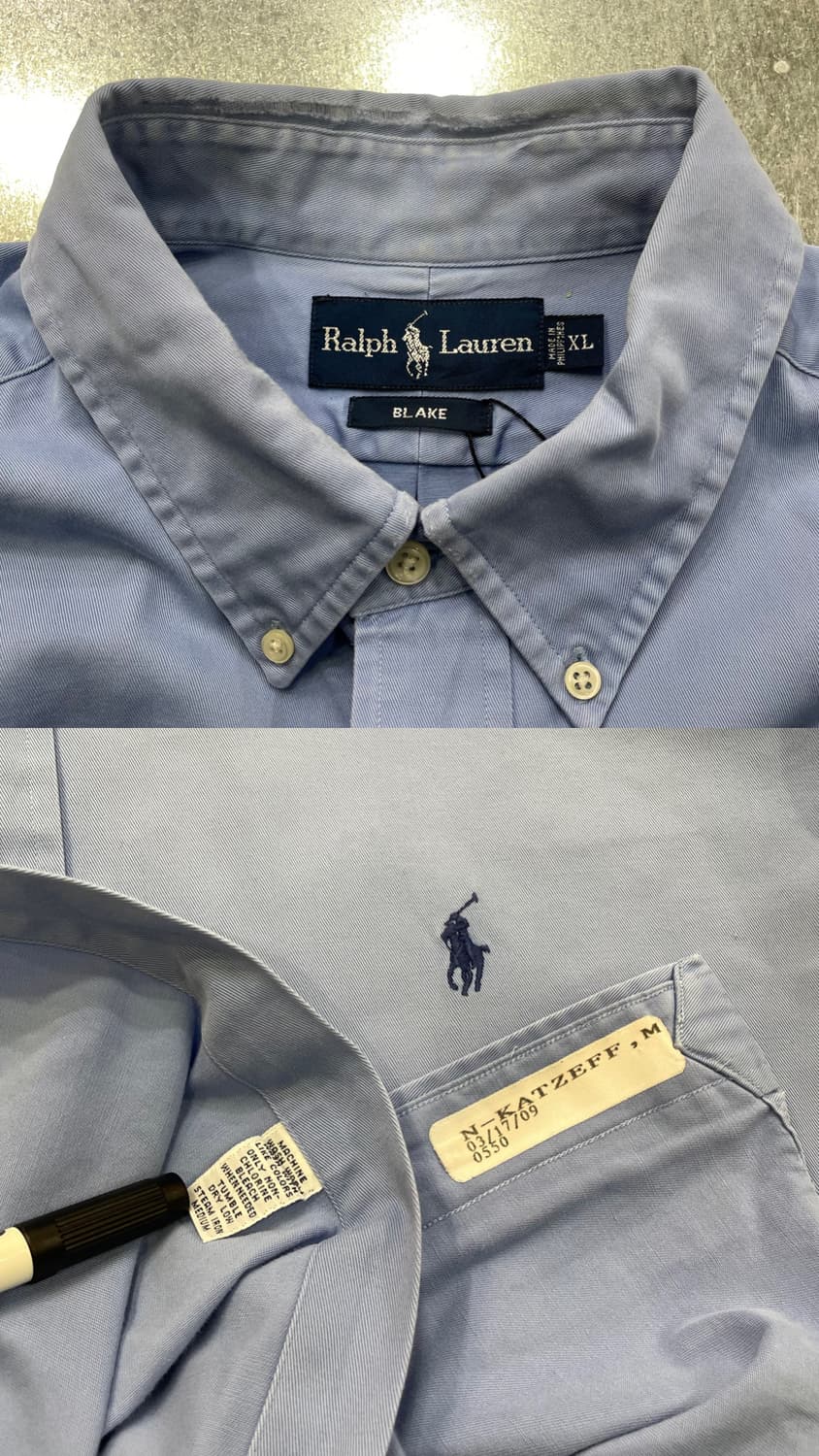 (XL) POLO 폴로 랄프로렌 솔리드 셔츠 블레이크 상품이미지8