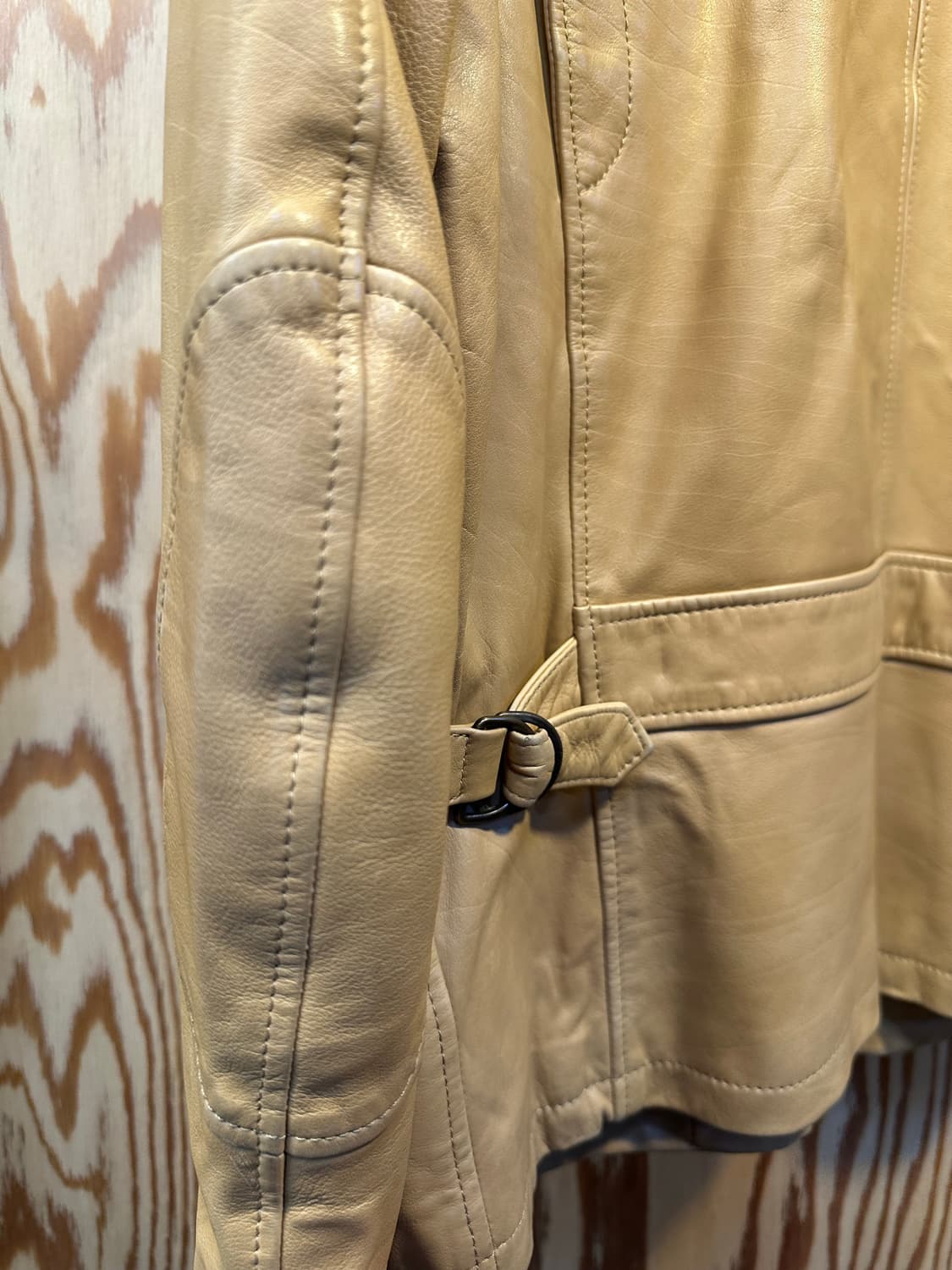 랄프로렌 퍼플라벨 베이지 가죽 자켓 상품이미지8