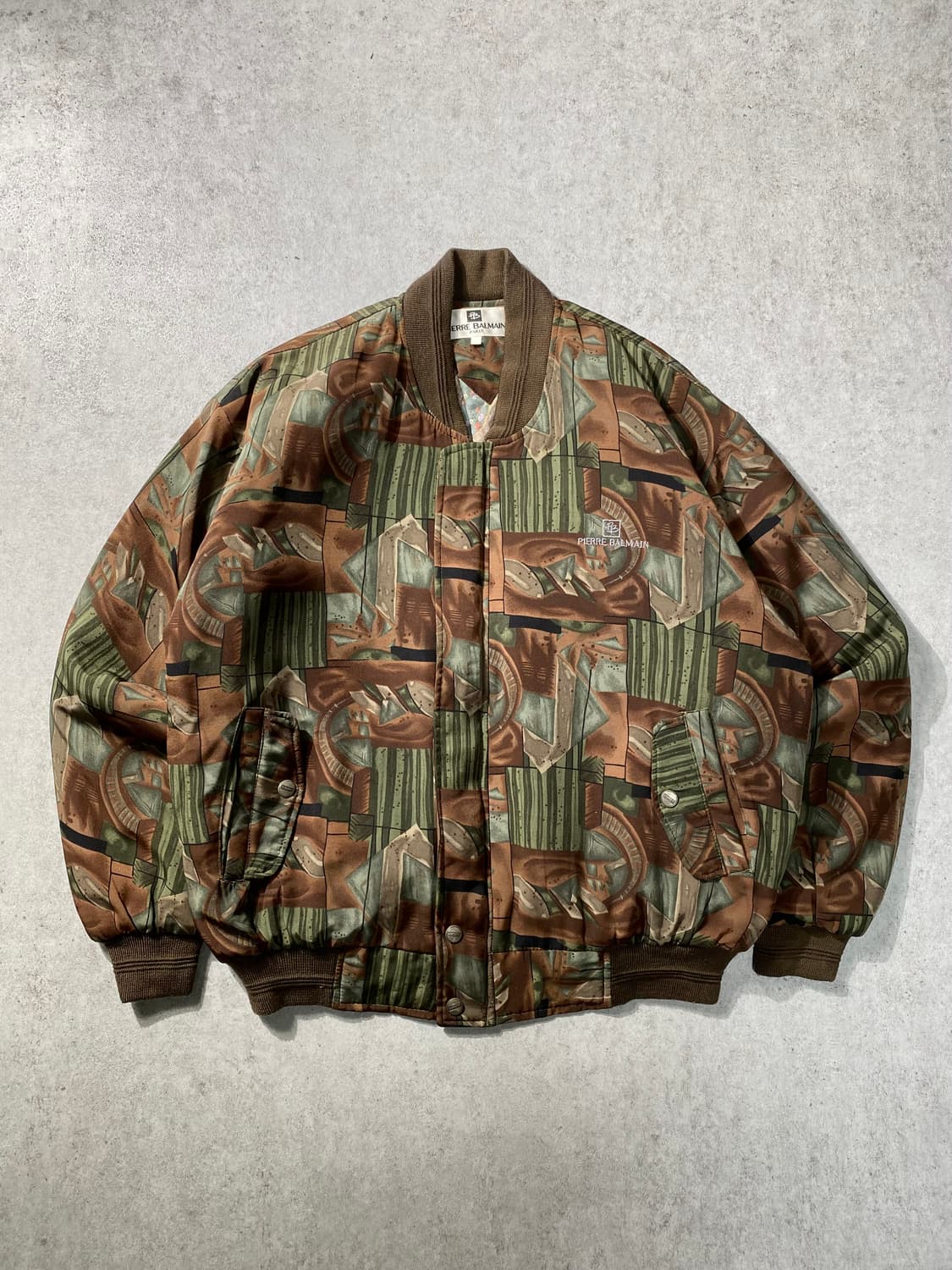 [XL] 90s Pierre Balmain 발망 에스닉 블루종 자켓 상품이미지4