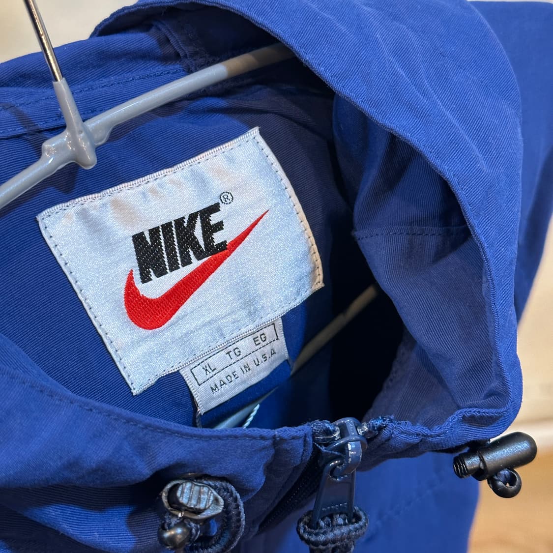 나이키 아노락 후드 바람막이 네이비 XL 상품이미지4