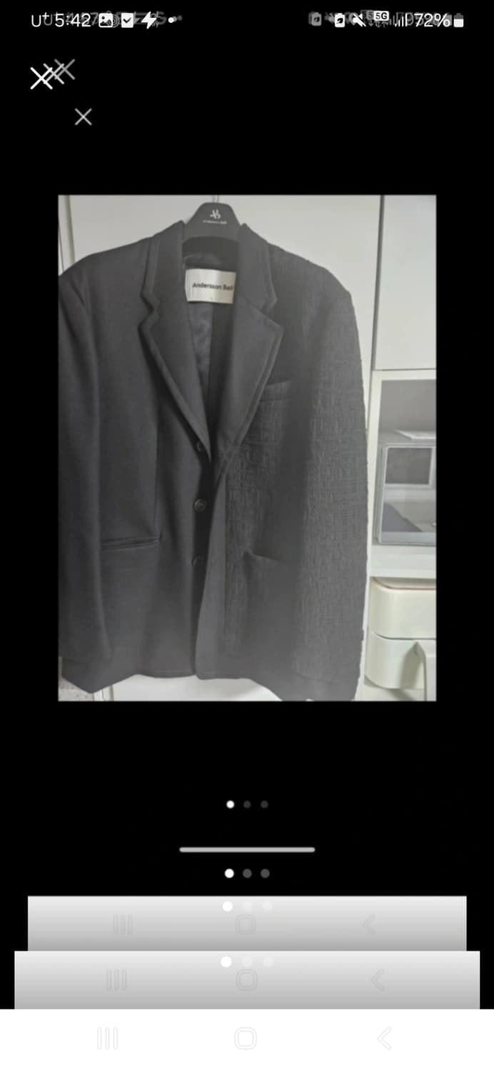 앤더슨벨 시그니처22 자카드 울자켓 L 상품이미지1