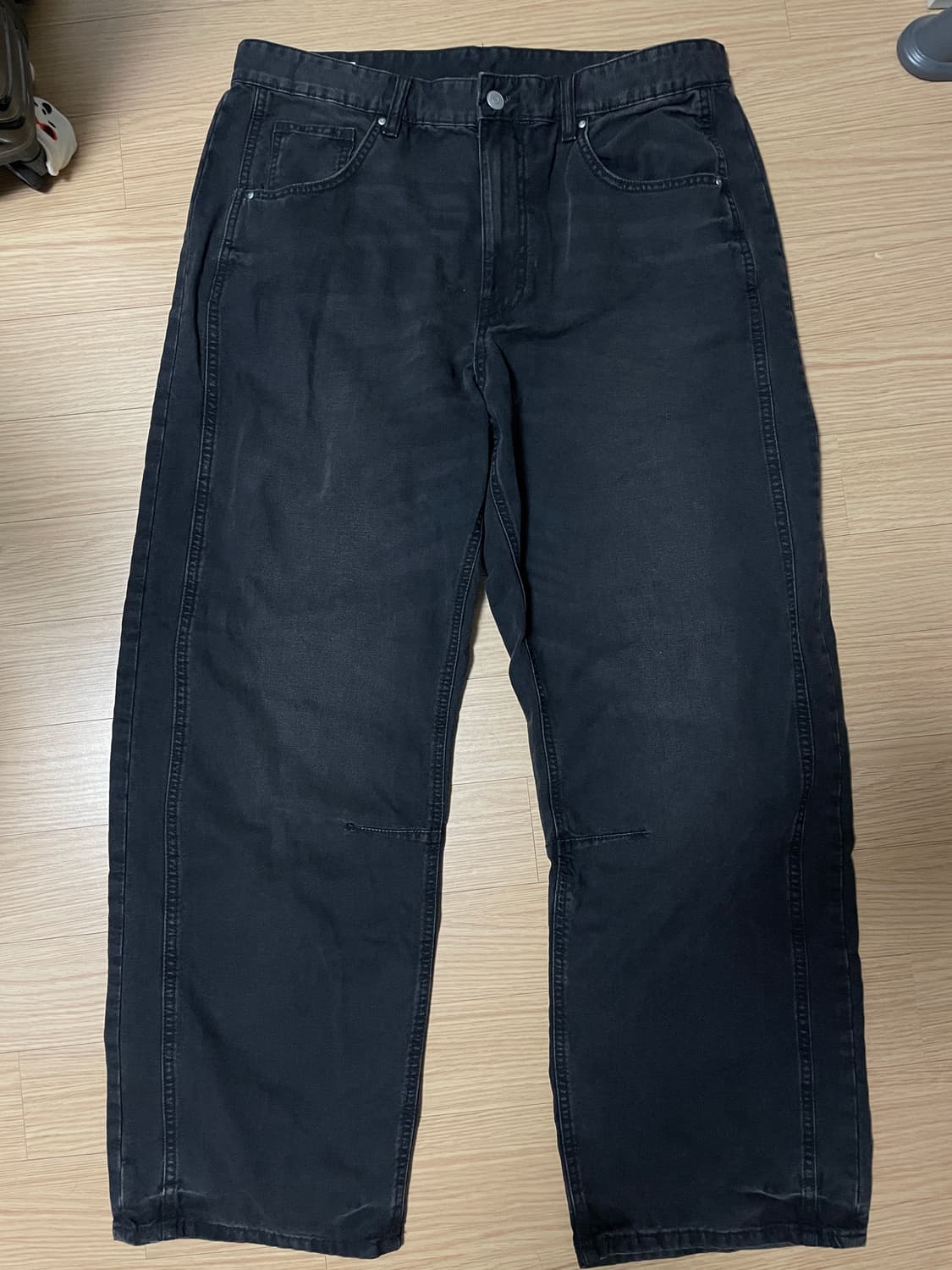 ZARA 배기핏 데님 블랙  상품이미지4
