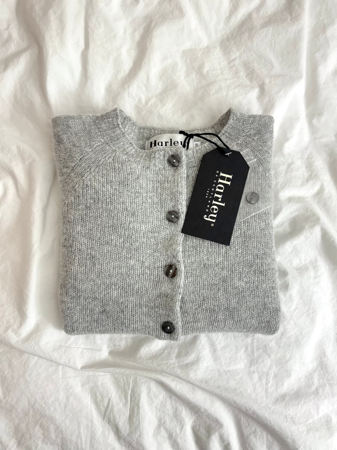 (새상품) 할리오브스코틀랜드 가디건 실버 36 상품이미지1