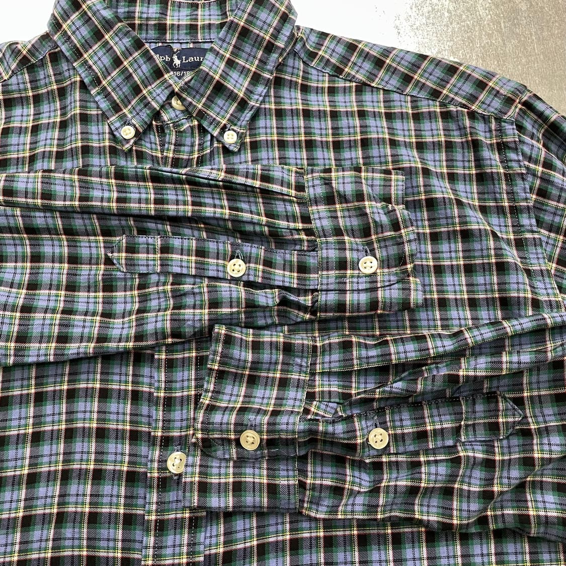 (L) POLO 폴로 랄프로렌 체크 셔츠  상품이미지7