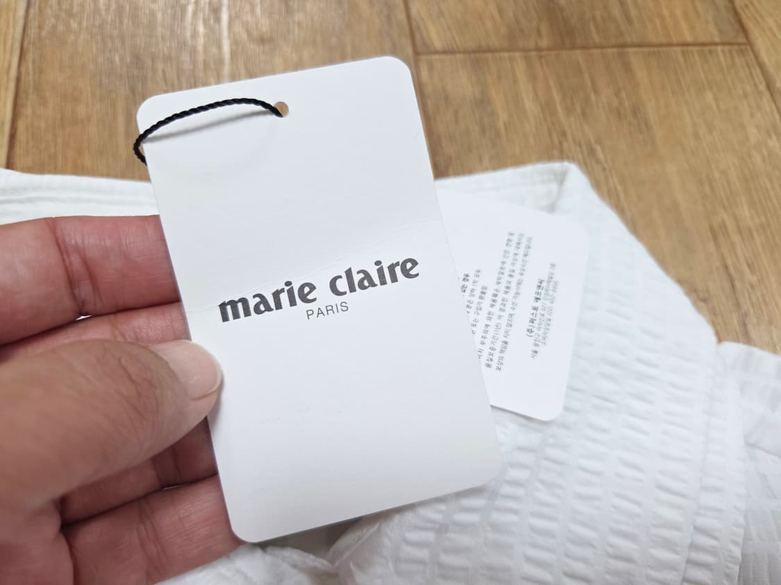 마리끌레르(marie claire) 더블카라 핀턱원피스 55-66 새상품 상품이미지9