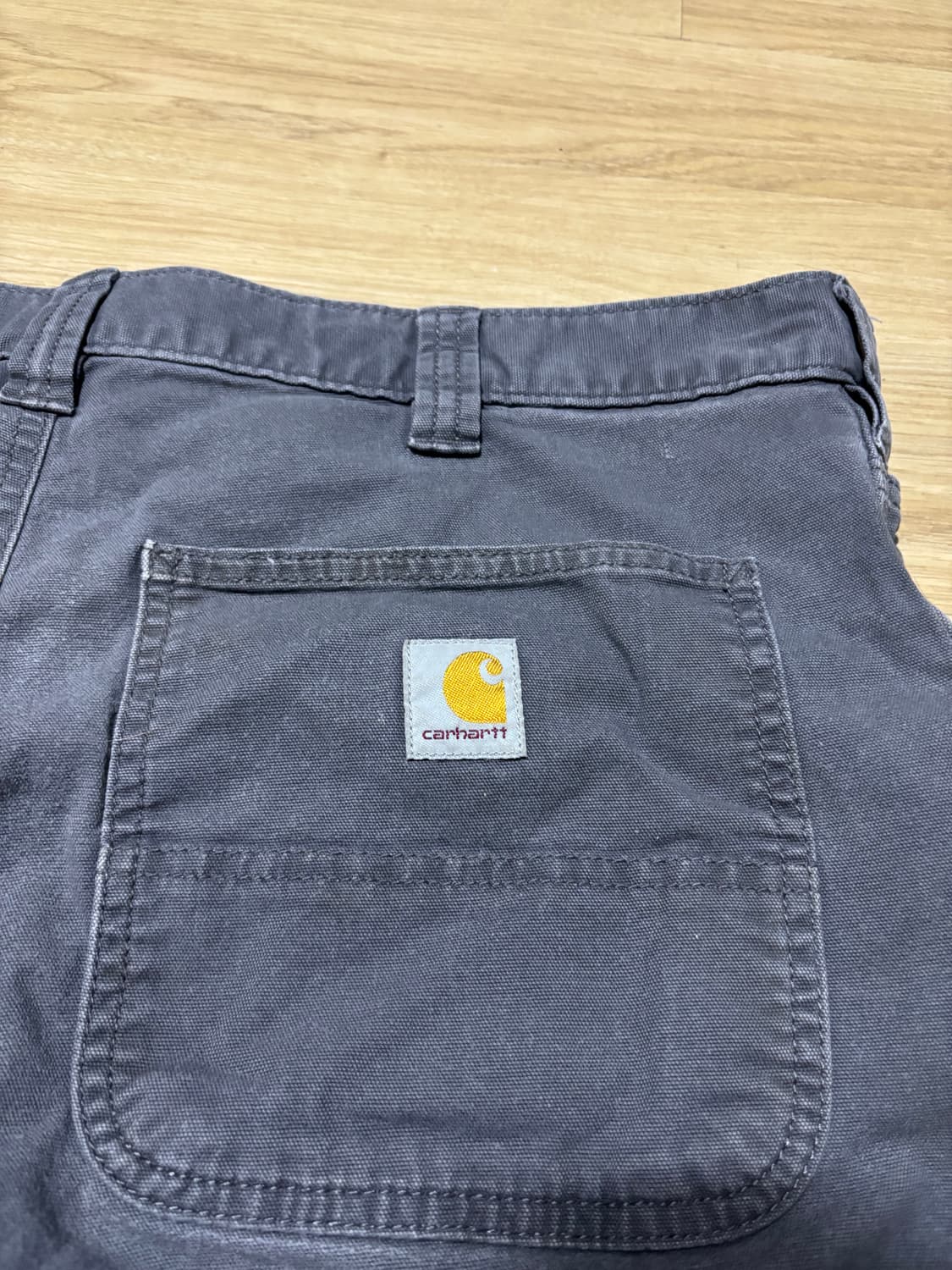 칼하트 러기드 플렉스 릴렉스핏 캔버스 워크 팬츠 34x32 다크 그레이 상품이미지3