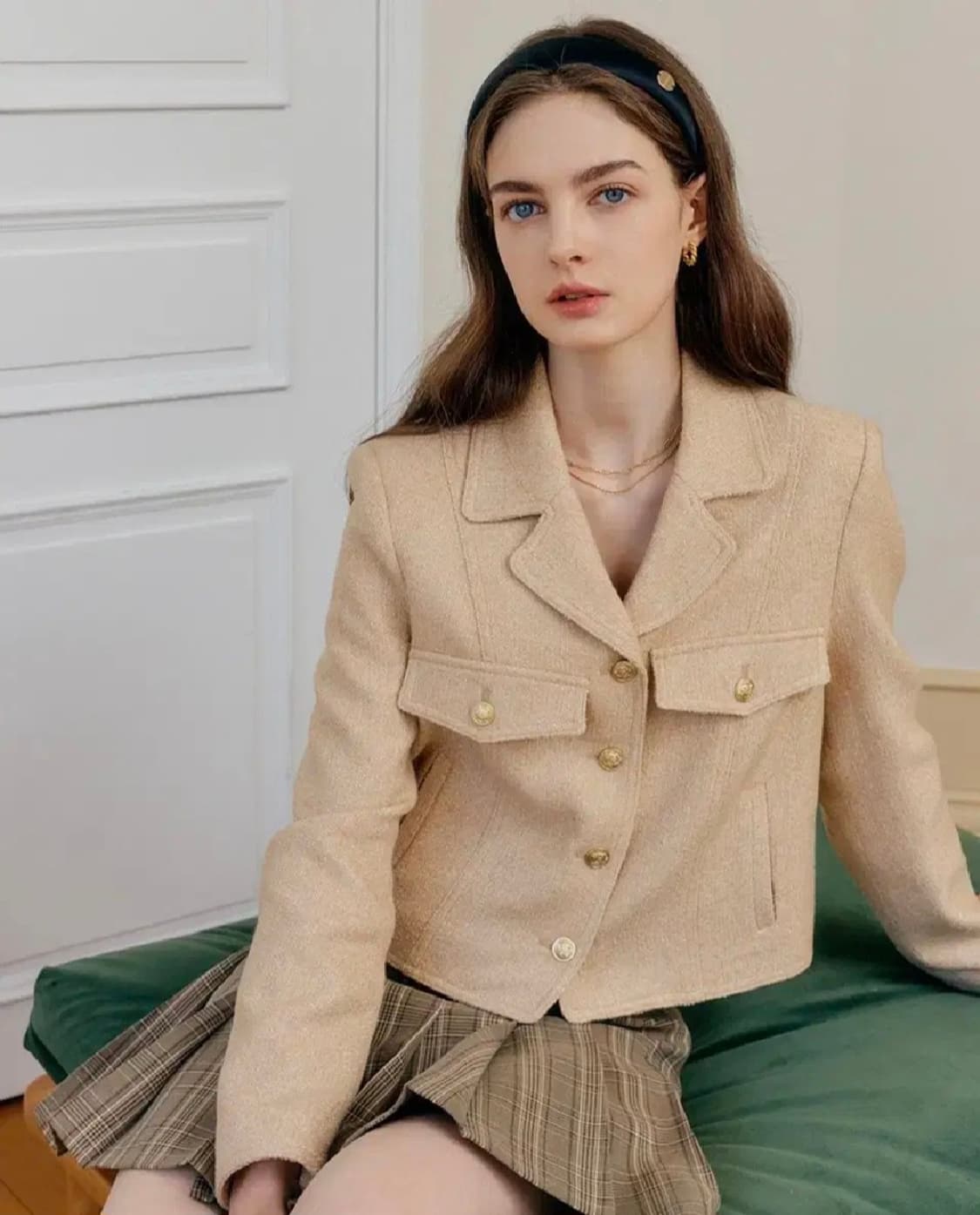 (택포) 룩캐스트 트위드자켓 상품이미지1