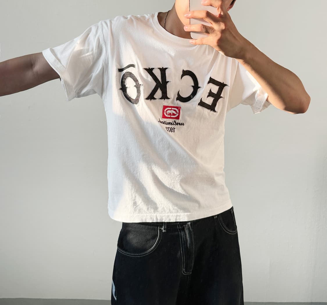 Ecko Unltd 로고 패치 반팔티 상품이미지1