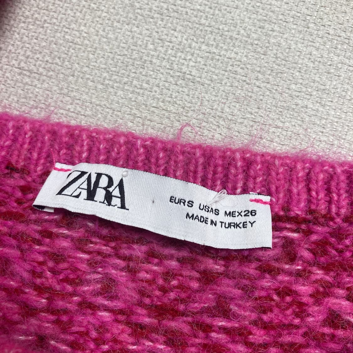 ZARA 크롭 니트 나시 s 미사용품 상품이미지2