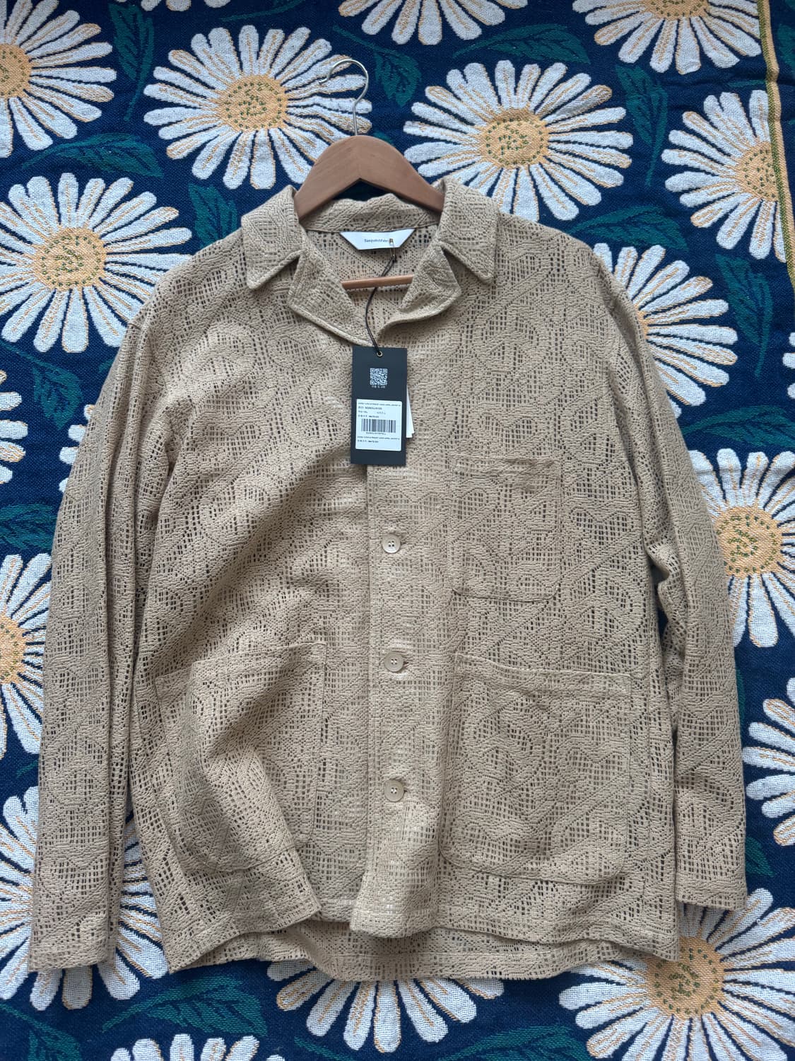 사츠콰치패브릭스 "LOVE & PEACE" LACE LAPEL JACK 상품이미지1