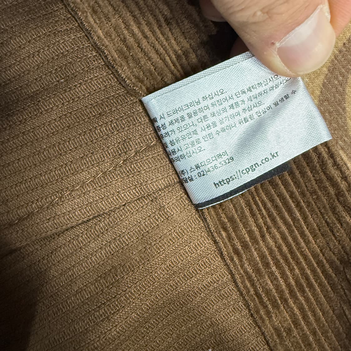 (S)꼼파뇨 원턱 코듀로이  와이드팬츠 상품이미지4