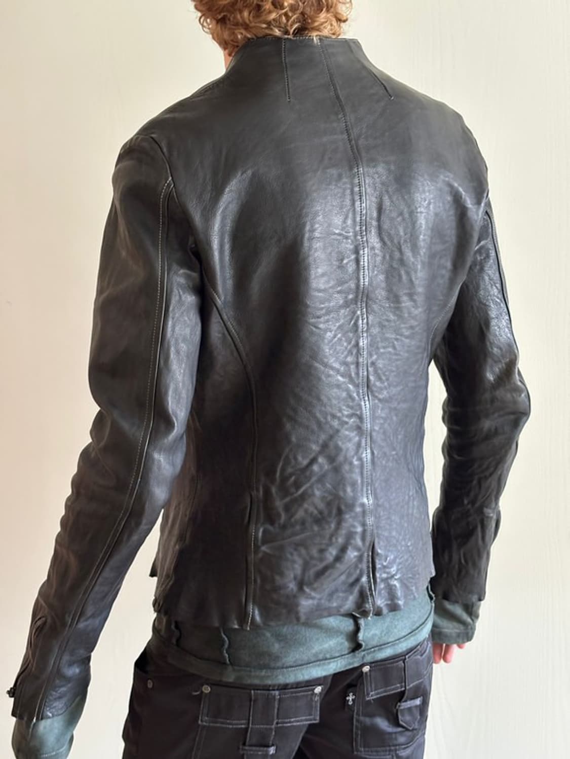 incarnation calf leather 수소봉제 가죽 자켓 상품이미지7