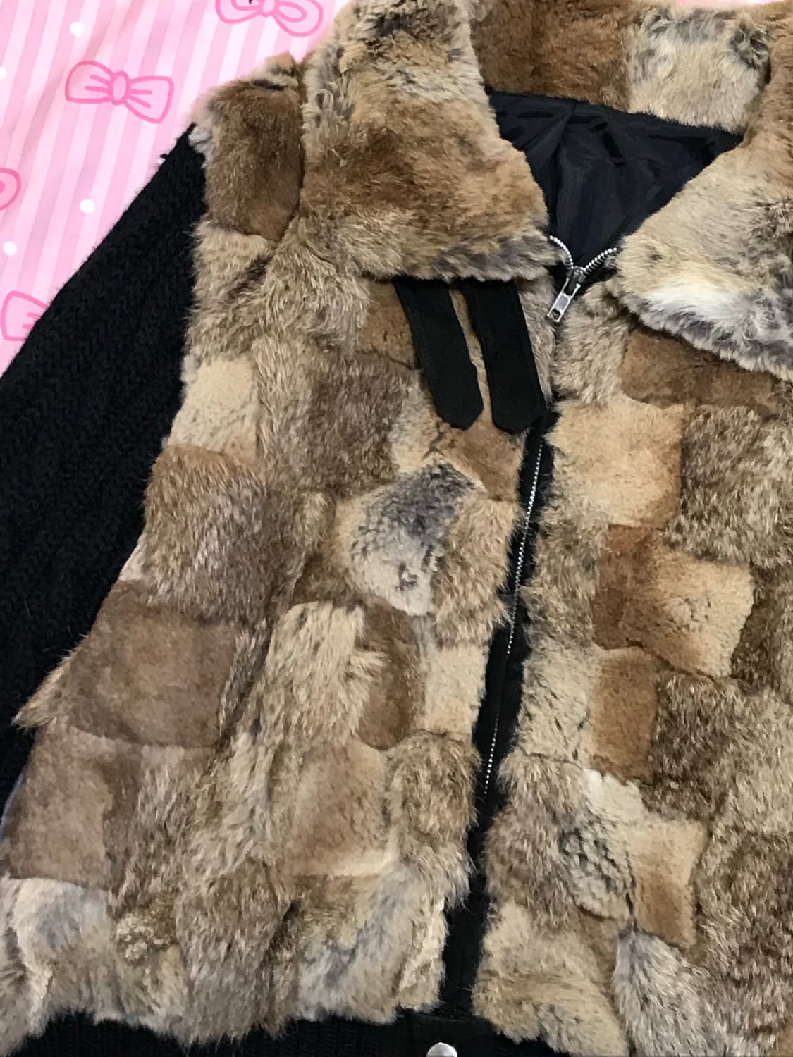 오네갸루 토끼털 집업 상품이미지3