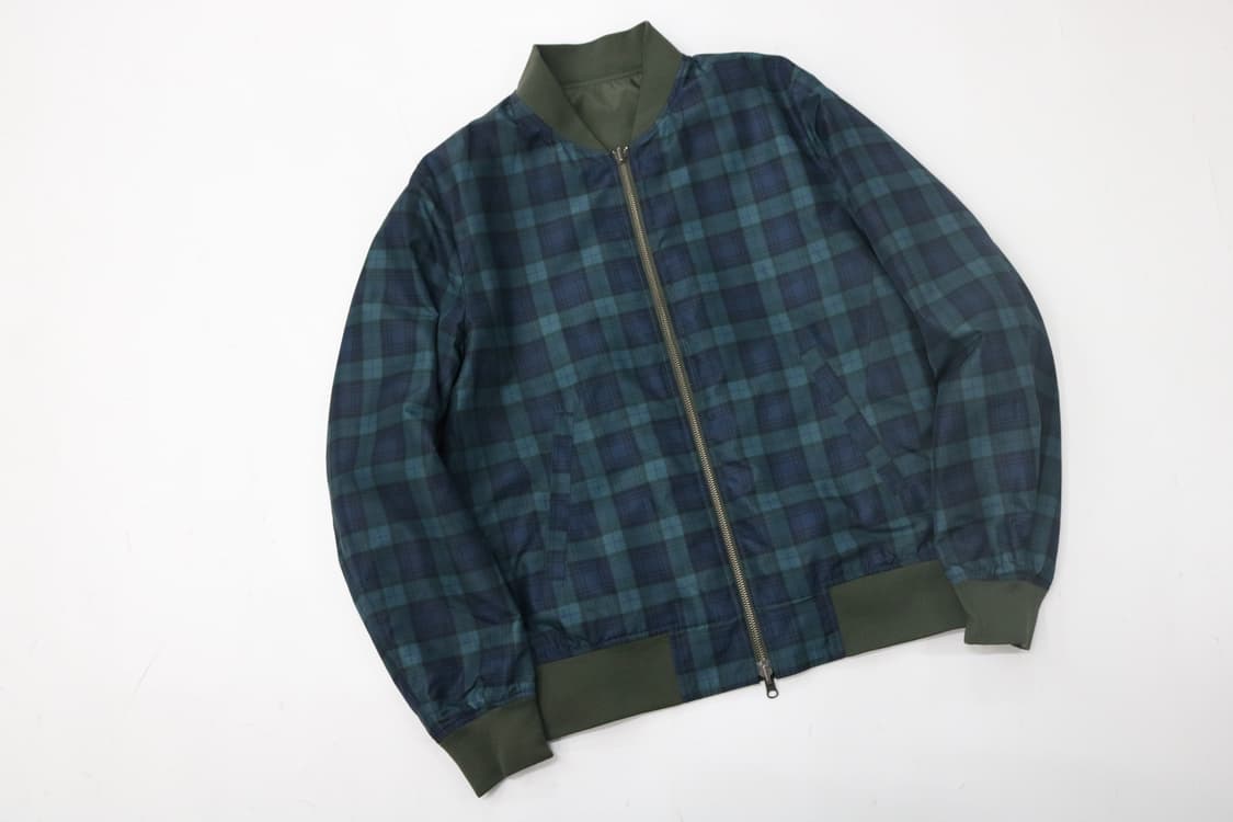 Nano Base 나노베이스 리버시블 체크 항공점퍼 MA-1 (L) 상품이미지6