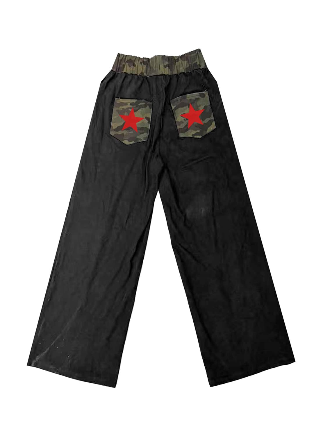 Camo Waist Graphic Baggy Pants  상품이미지2