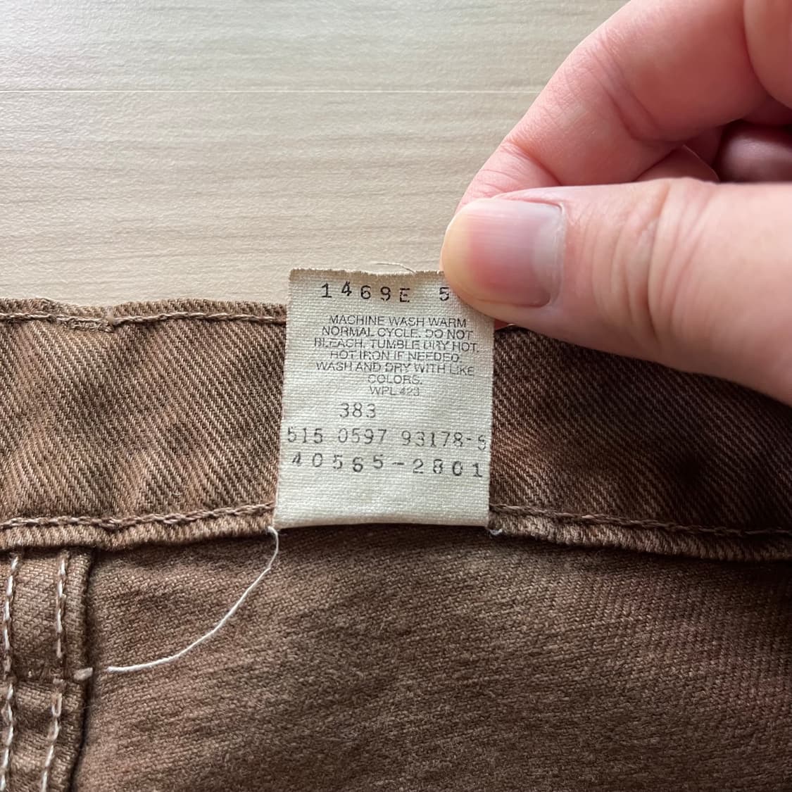 [36X30] 90s 빈티지 리바이스 565 브라운 made in usa 상품이미지3