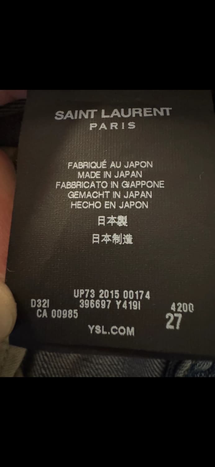 생로랑 15시즌 데님 팬츠 상품이미지4