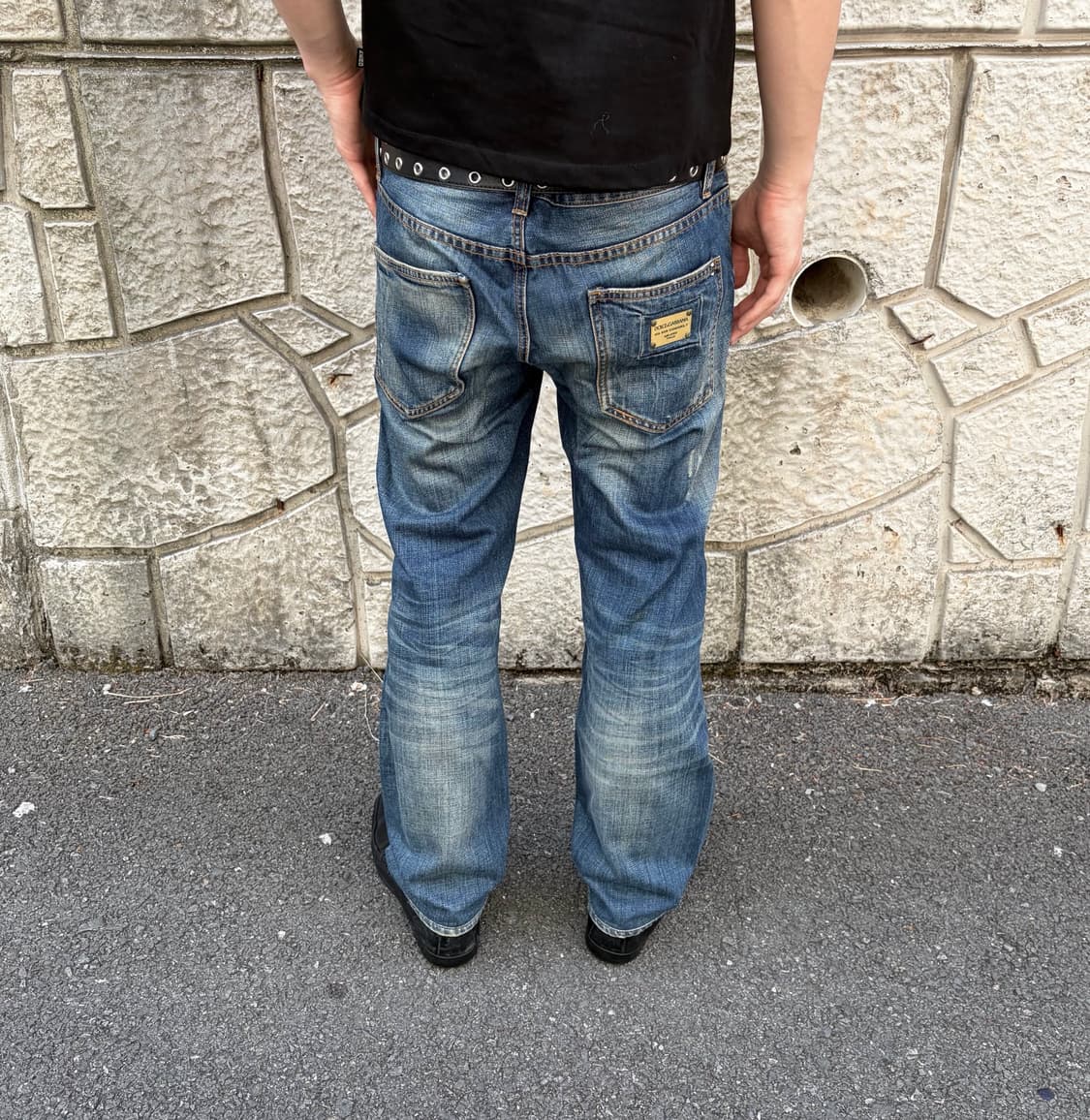 돌체앤가바나 골드 플레이트 디스트레스드 진 상품이미지3