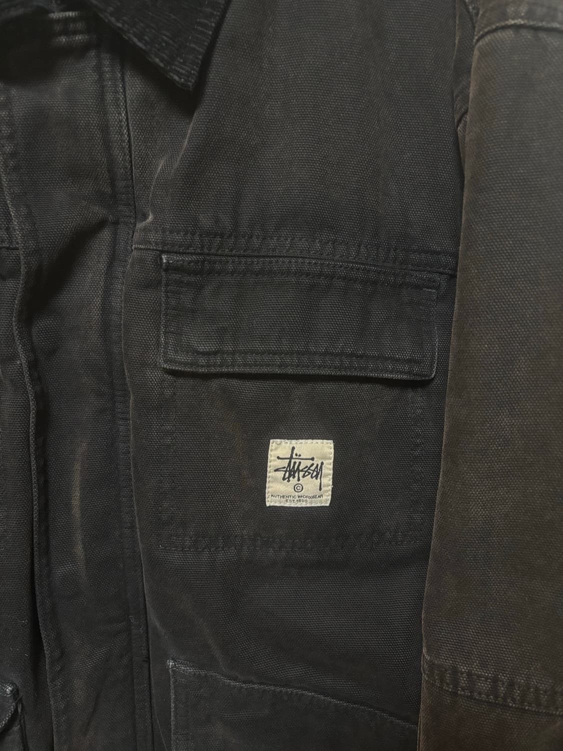 스투시 워시드 캔버스 샵 자켓 L 상품이미지5