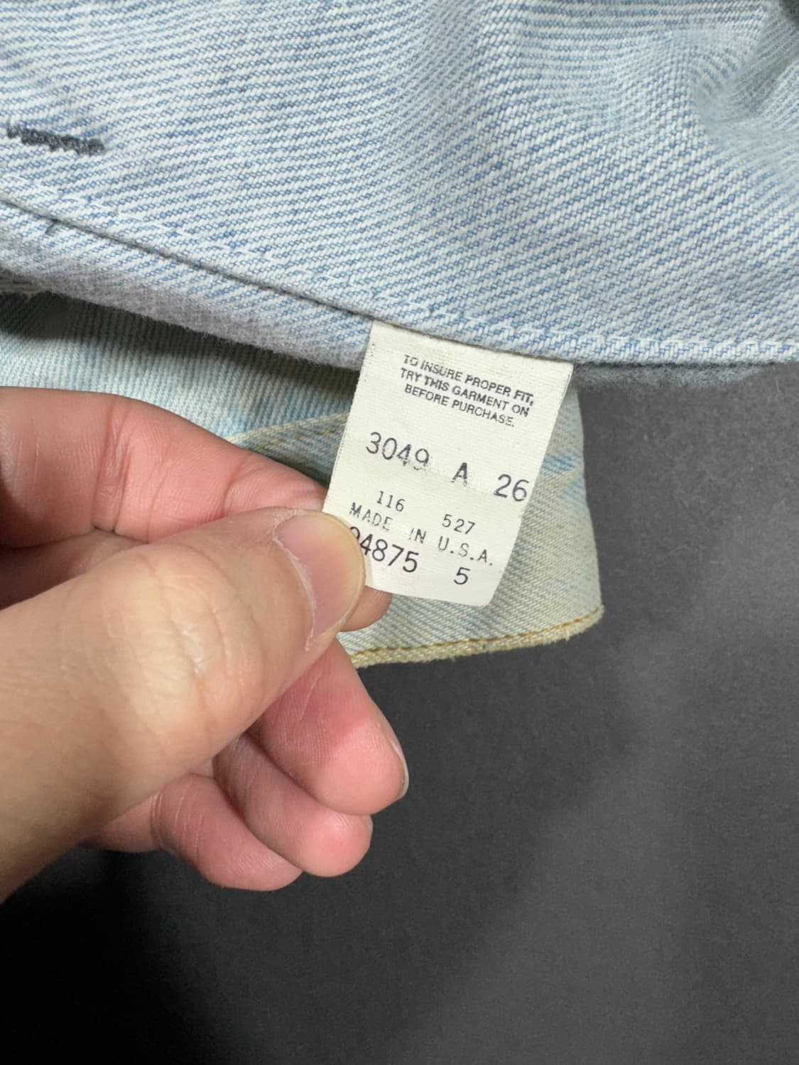 리바이스 90s USA 데님 트러커 자켓 상품이미지6