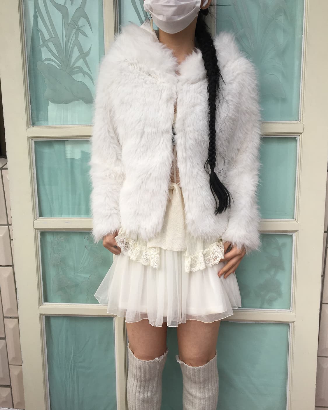 Fake fur hood jacket 상품이미지5