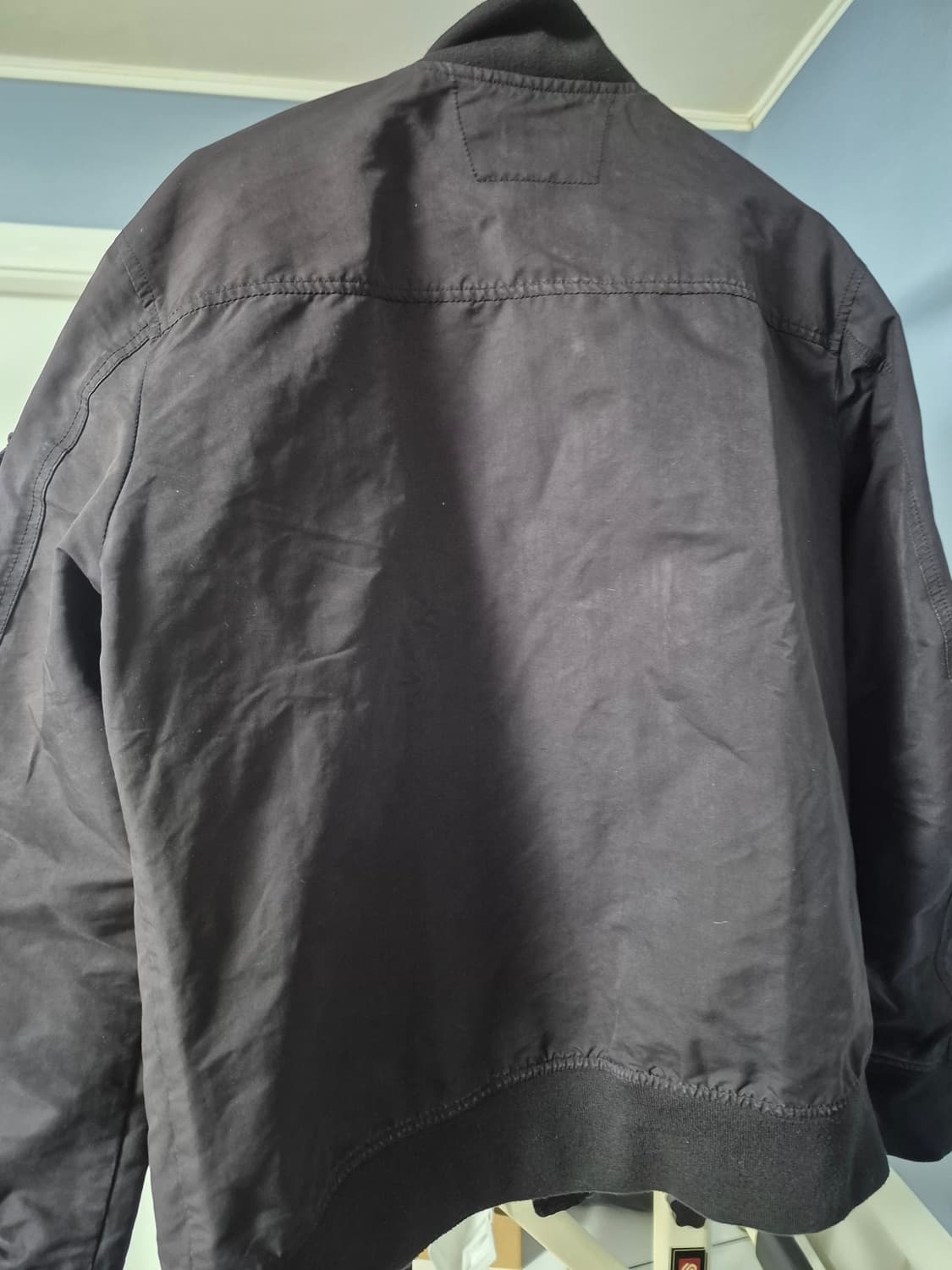 CP컴퍼니 C.P.Company 가먼츠다잉 블랙 봄버 자켓 상품이미지2