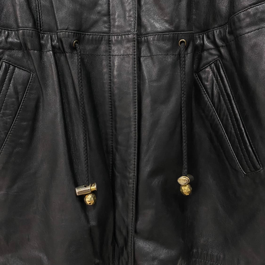 90s 빈티지 양가죽 집업 코트 자켓 상품이미지5