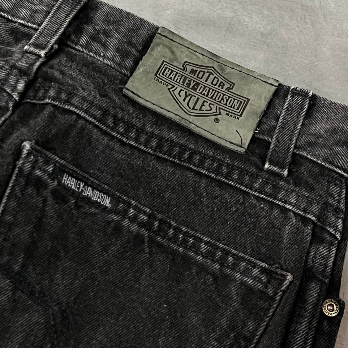  할리데이비슨 흑청 데님 팬츠 y15142 상품이미지7