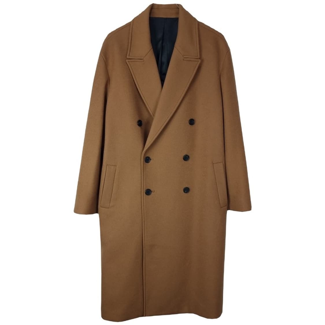 [쿠어] 캐시미어 블랜디드 오버핏 더블 롱코트 카멜 M18119 상품이미지2