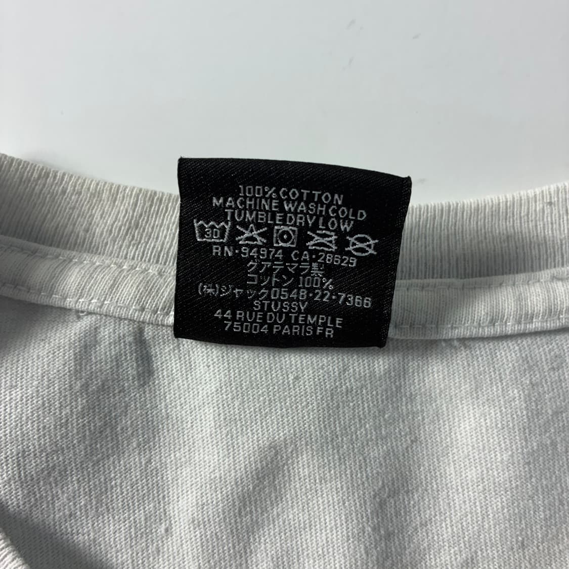 Stussy  스투시 베이직 로고 화이트 롱슬리브 티셔츠  상품이미지6