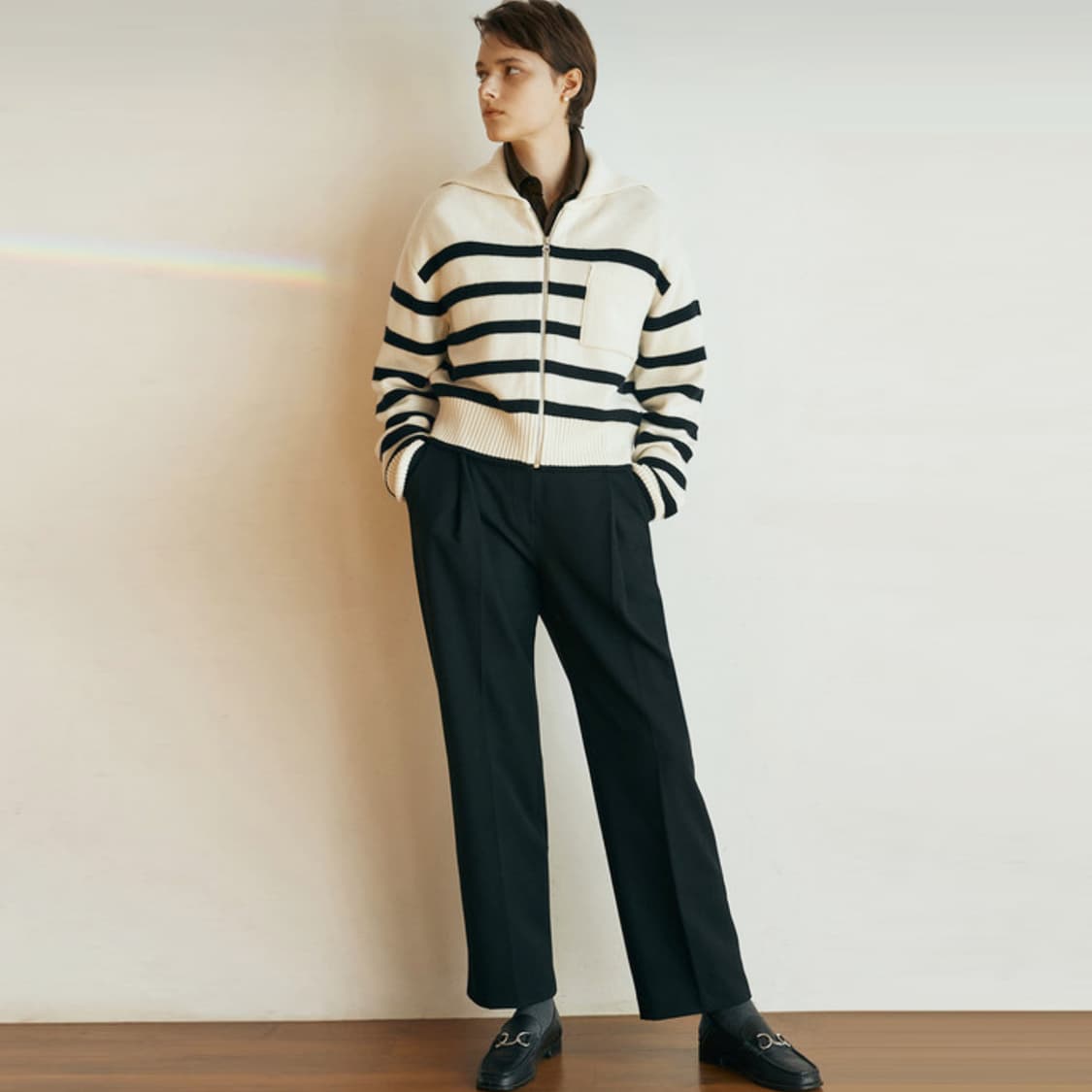 프론트로우(FRONTROW) 원턱 윈터 팬츠 55-66 새상품 상품이미지1