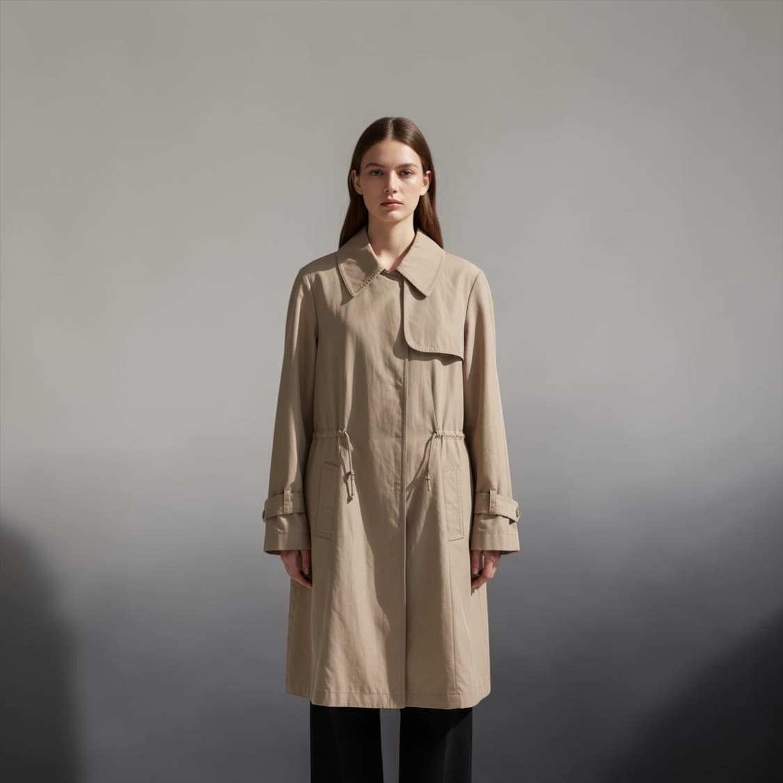 .IT44/ 브루넬로 쿠치넬리 캐시미어 블렌딩 패널 코트 상품이미지1