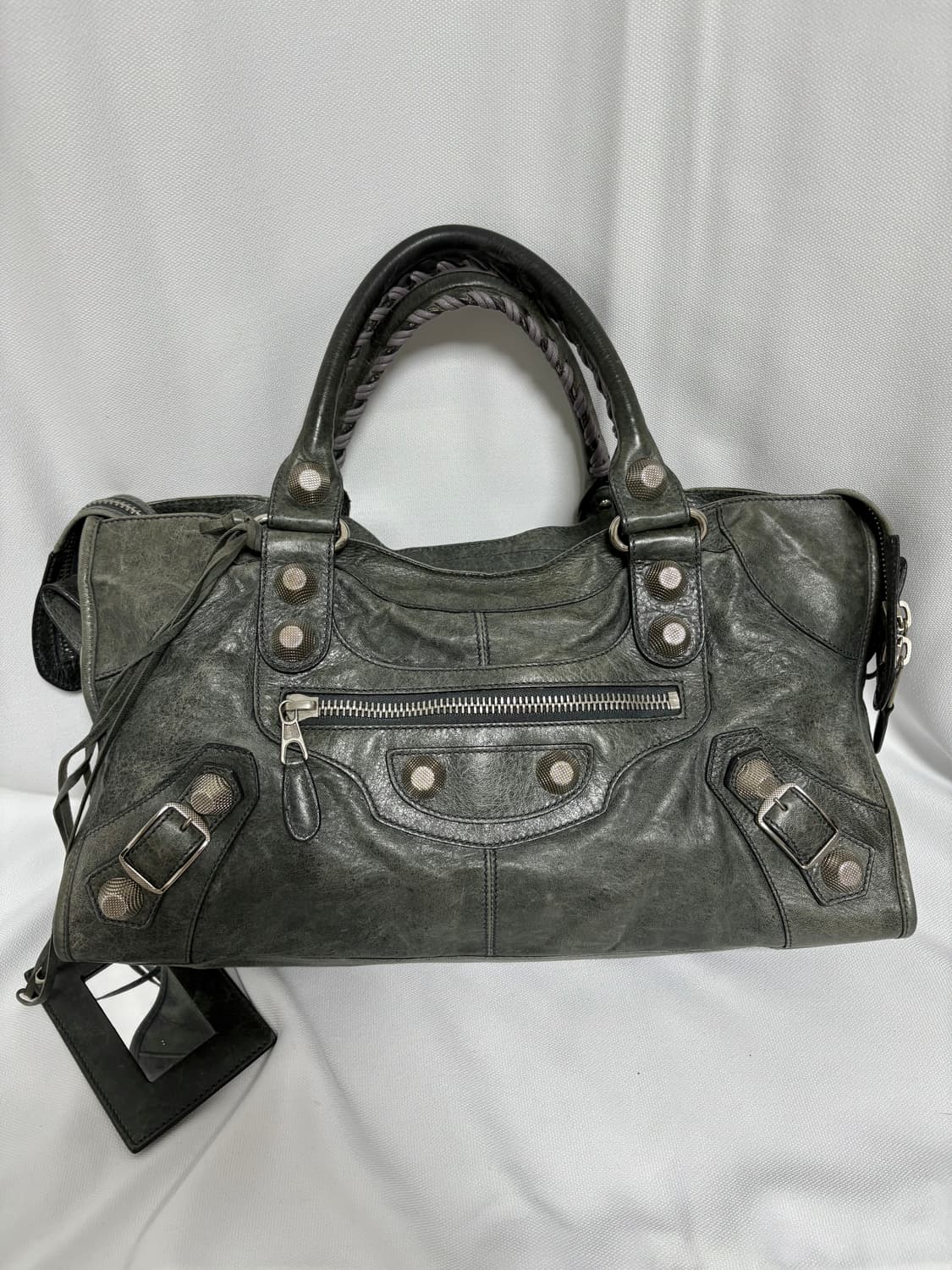 발렌시아가 자이언트 파트타임 모터백 그레이 상품이미지1