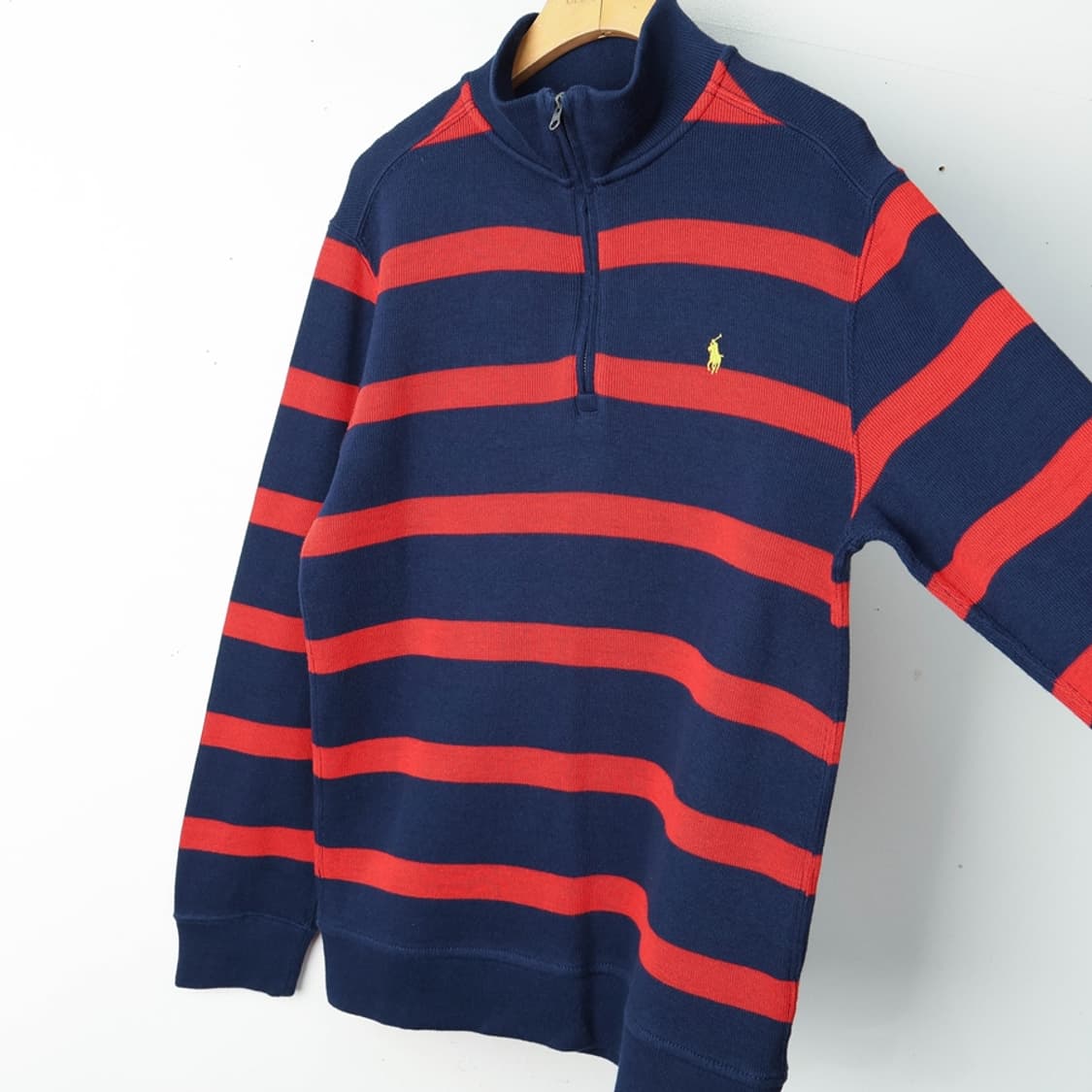 15/폴로 키즈 코튼 스트라이프 반집업 티셔츠 상품이미지5