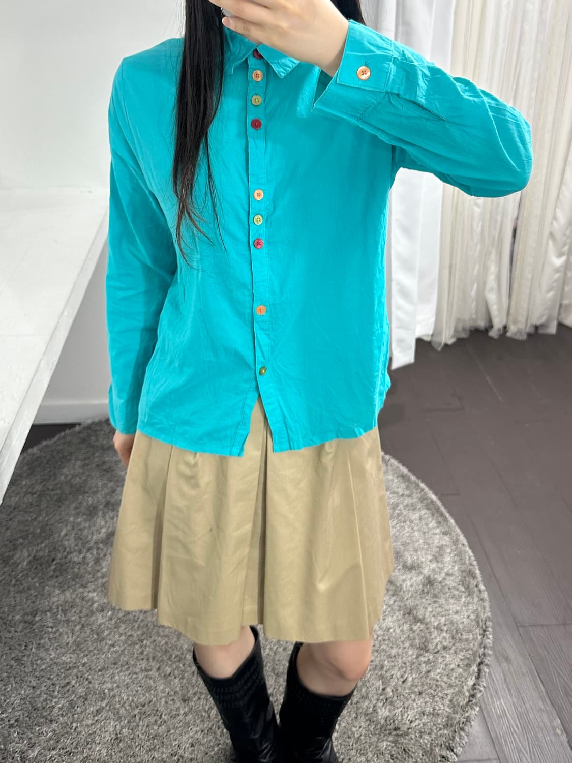 mint button shirt 상품이미지3