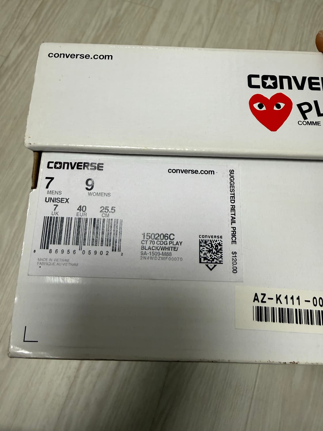 꼼데가르송 컨버스 로우(척테일러 70) 상품이미지5