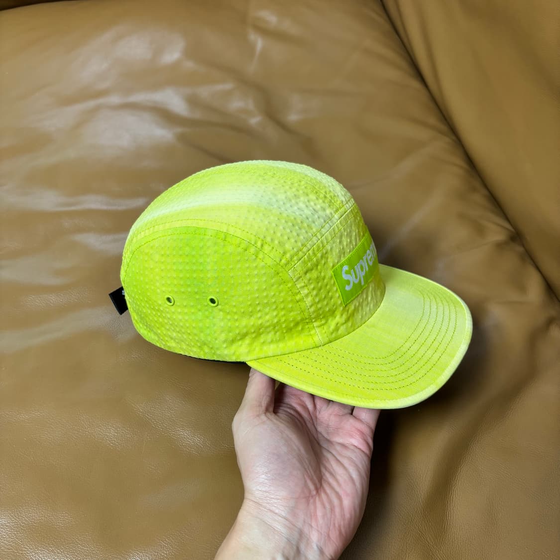 Supreme 슈프림 타이다이 라임 캠프캡 모자 Tie Dyed Lime 상품이미지3