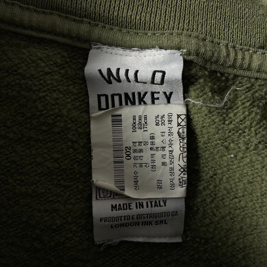 Wild donkey  와일드동키 코튼 스누피 올리브 맨투맨  상품이미지4