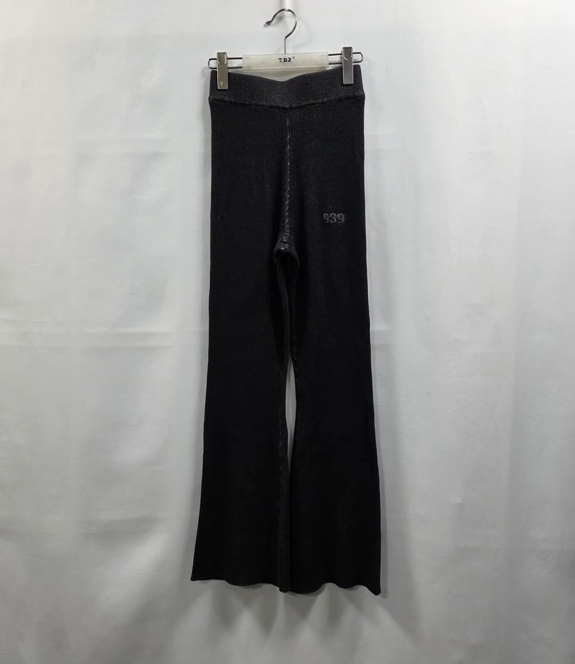 1163 아카이브볼드 골지 니트 팬츠 블랙 S 데일리룩 상품이미지1