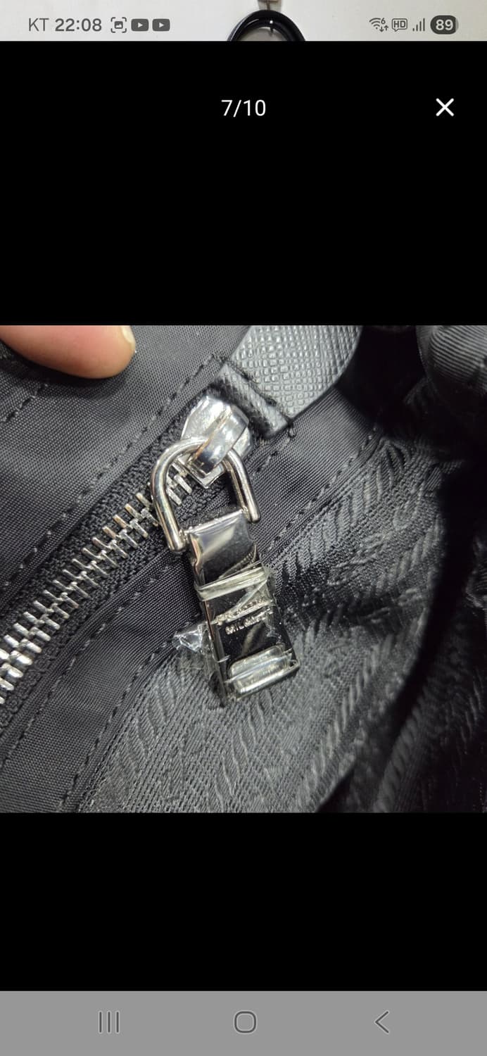 프라다 은장 체인 퀄팅 숄더 상품이미지7