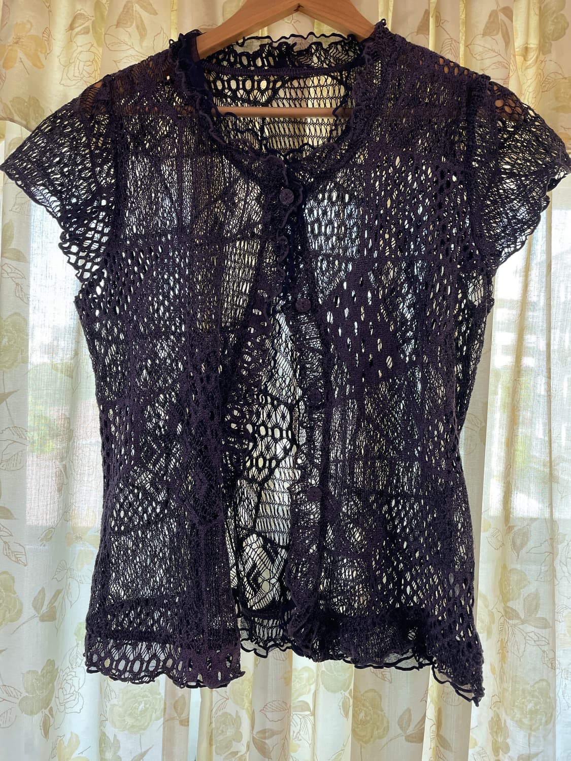 그물니트 가디건 상품이미지1