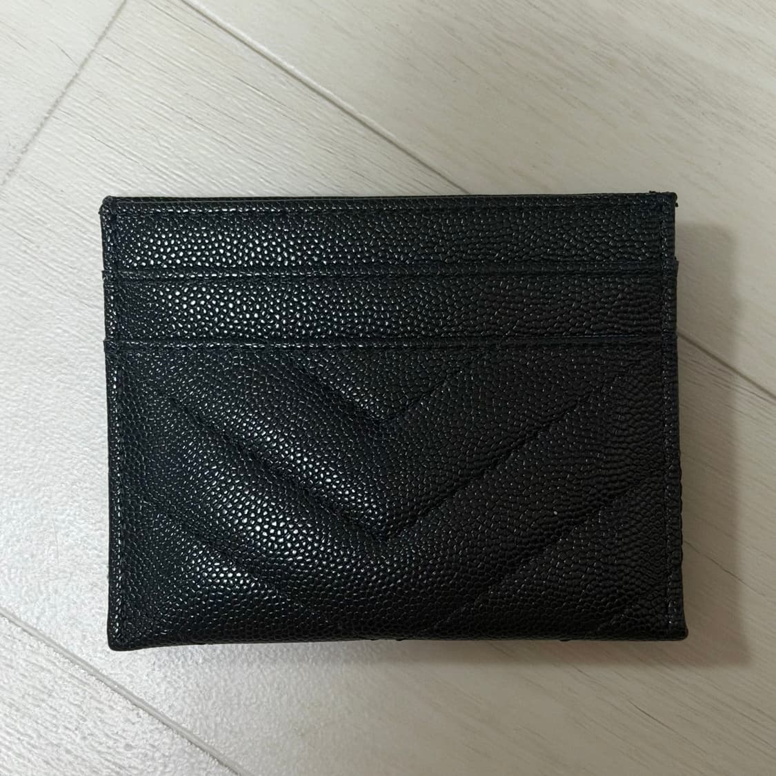 생로랑 캐비어 카드지갑 은장 상품이미지2