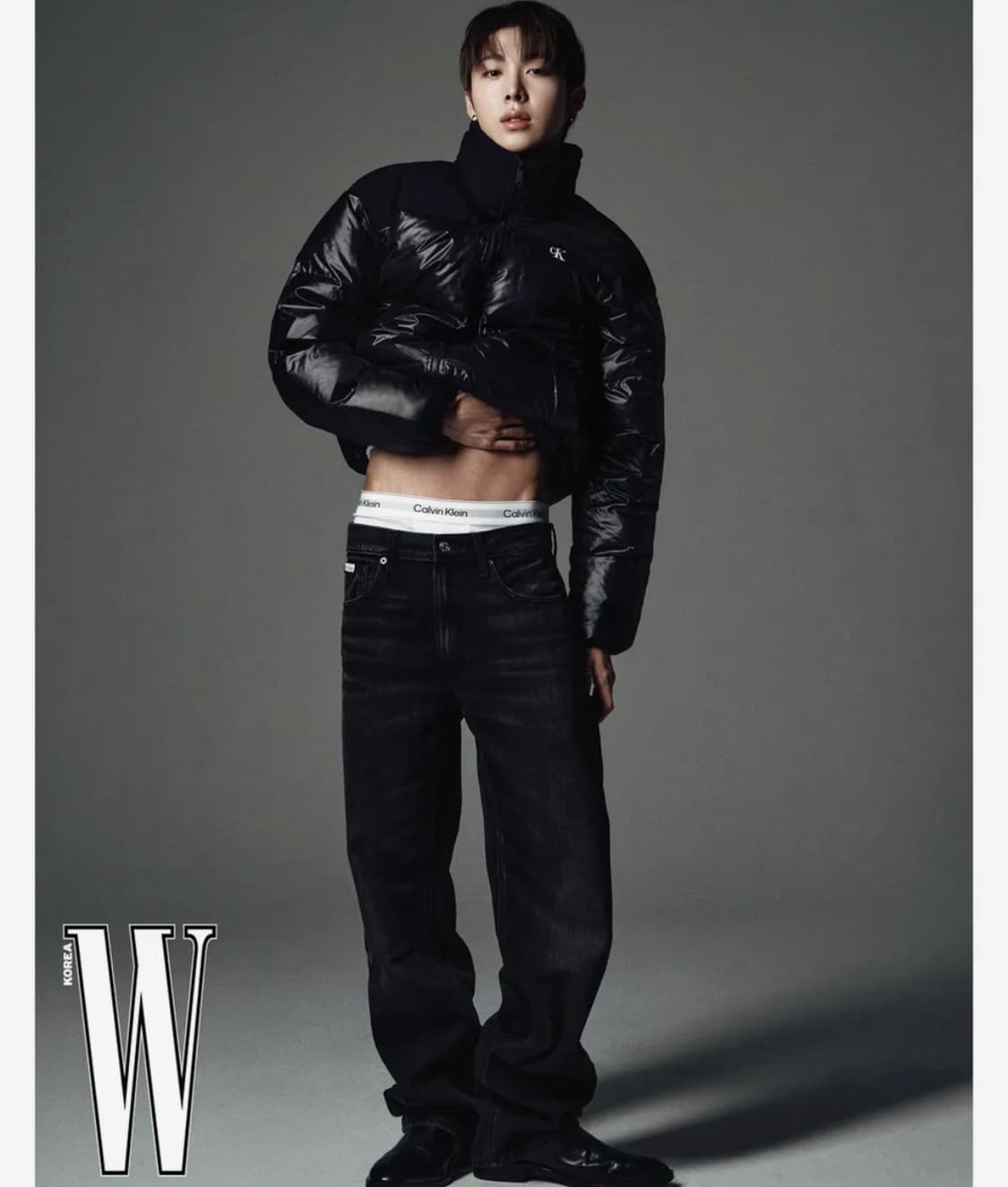 켈빈 남녀공용 릴렉스핏 숏 블로킹 푸퍼 상품이미지1