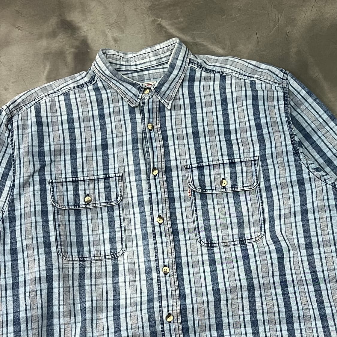  리바이스 체크 데님 셔츠 y14650 상품이미지3