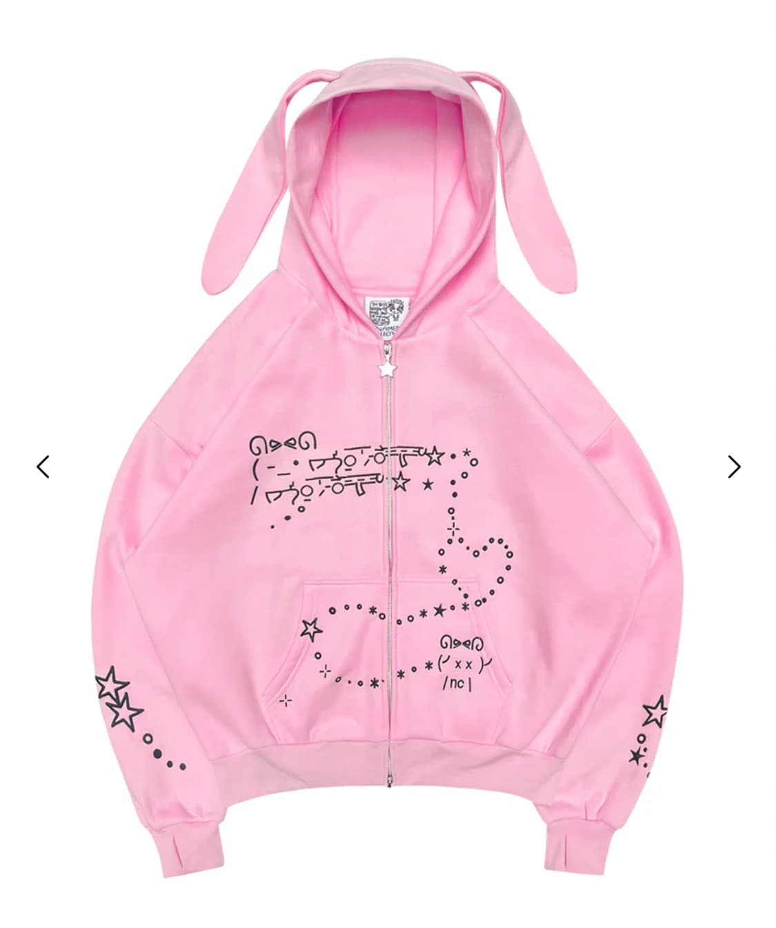 named collective 후드집업 핑크BUNNY ZIP PINK L 상품이미지1