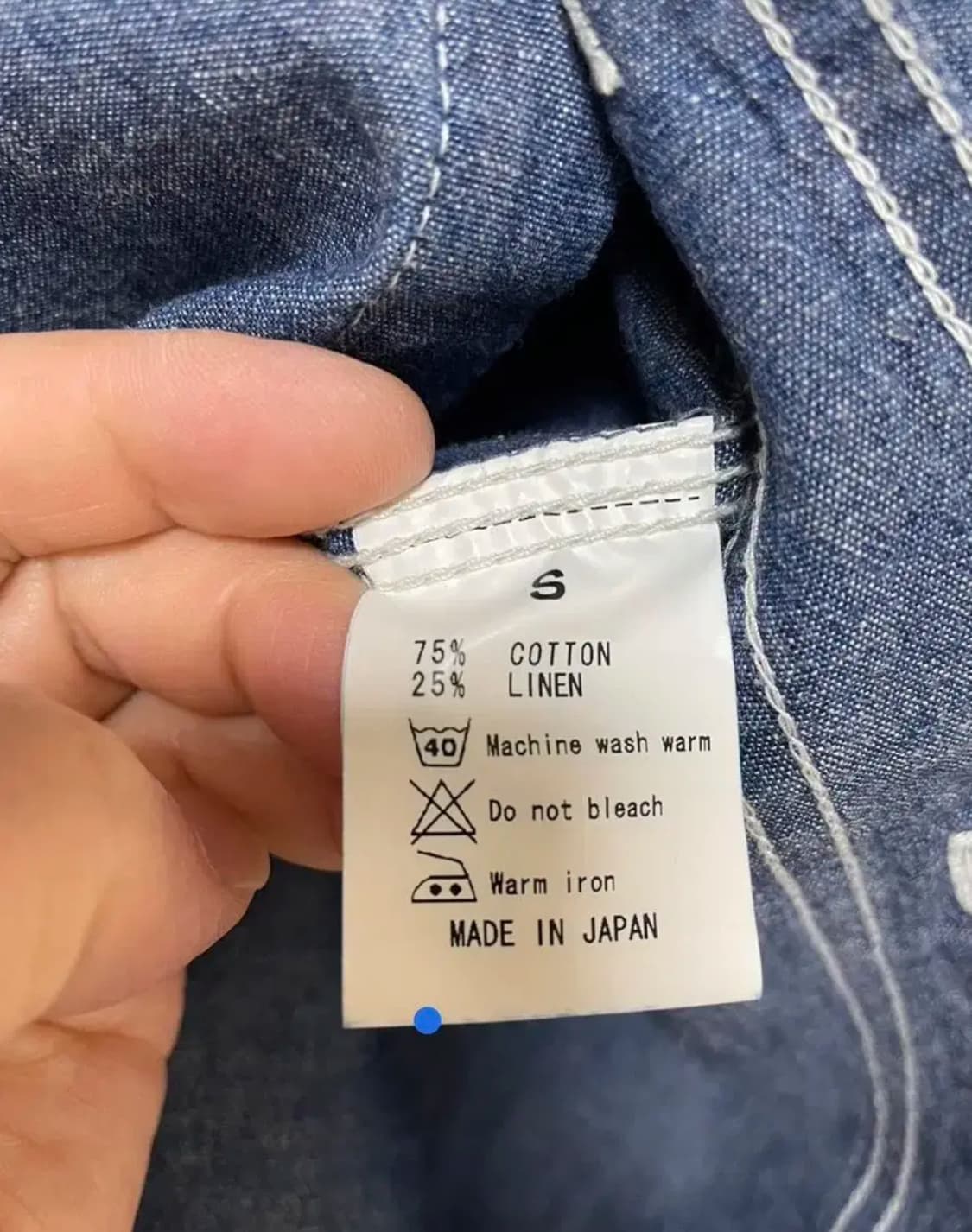 이스트하버서플러스 남성 린넨& 면 셔츠S size-Made in Japa 상품이미지5