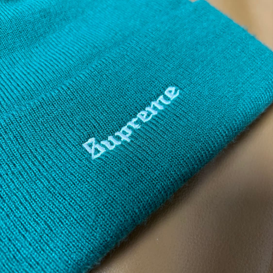 슈프림 비니 모자 로즈 장미 틸 블루 상품이미지5