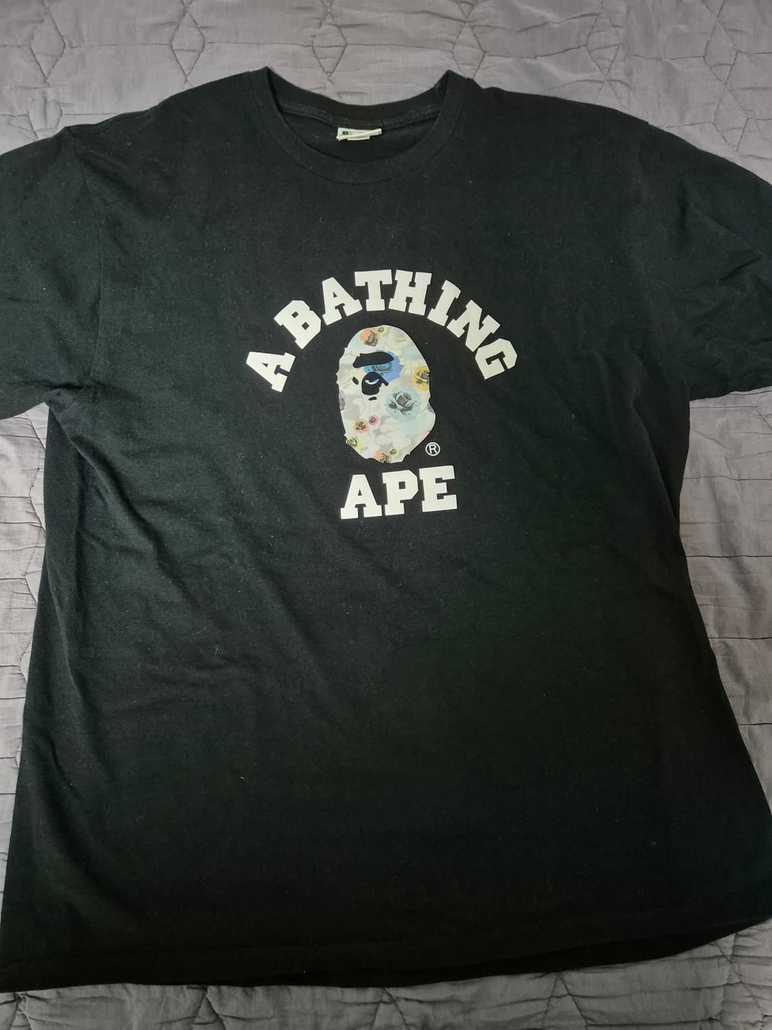 베이프 플로럴 카모 컬리지 티셔츠 2XL 상품이미지2